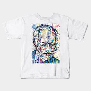 PYOTR ILYICH TCHAIKOVSKY - watercolor and ink portrait Kids T-Shirt